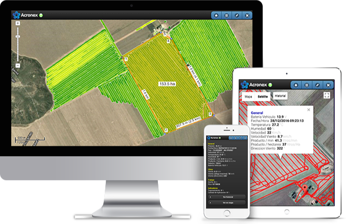 Dispositivos Acronex para agricultura digital